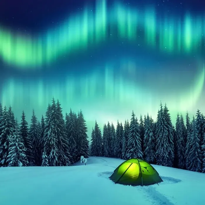 Framed Print : Aurora borealis. Northern lights in winter forest. Sky with polar lights and stars. Night winter landscape with aurora Framed Print : Aurora borealis. Northern lights in winter forest. Sky with polar lights and stars. Night winter landscape with aurora