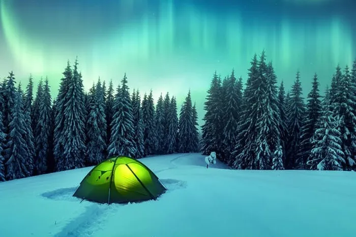 Framed Print : Aurora borealis. Northern lights in winter forest. Sky with polar lights and stars. Night winter landscape with aurora Framed Print : Aurora borealis. Northern lights in winter forest. Sky with polar lights and stars. Night winter landscape with aurora