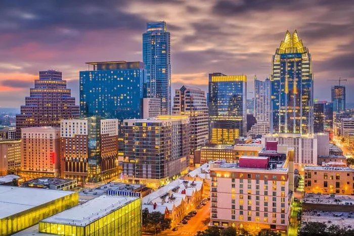 Framed Print : Austin, Texas, USA downtown cityscape at dusk Framed Print : Austin, Texas, USA downtown cityscape at dusk