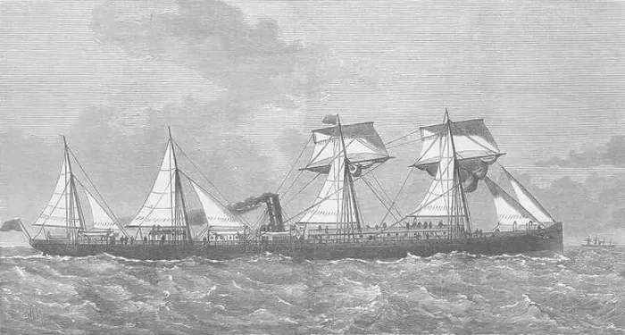 Framed Print : AUSTRALIA New Ship 1876. Illustrated London News Framed Print : AUSTRALIA New Ship 1876. Illustrated London News