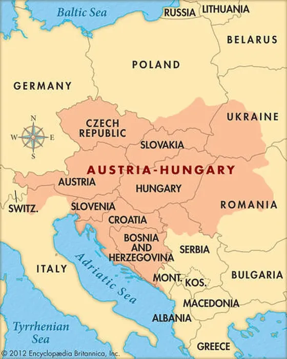 Framed Print : Austria-Hungary Framed Print : Austria-Hungary