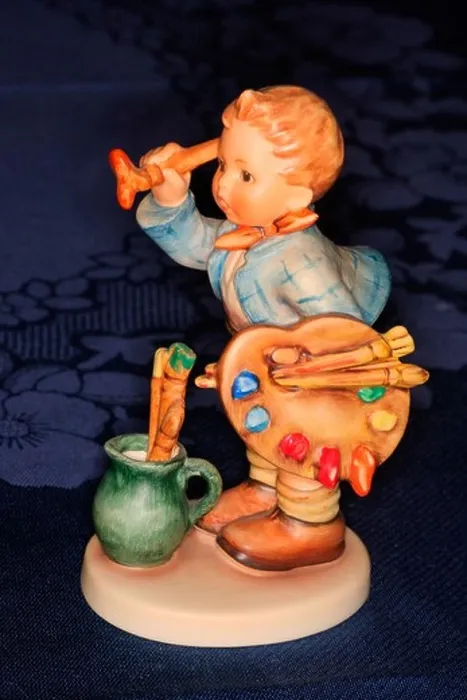 Framed Print : Authentic original Goebel M.I. Hummel figurine called artist painter dated 1955 Germany Europe