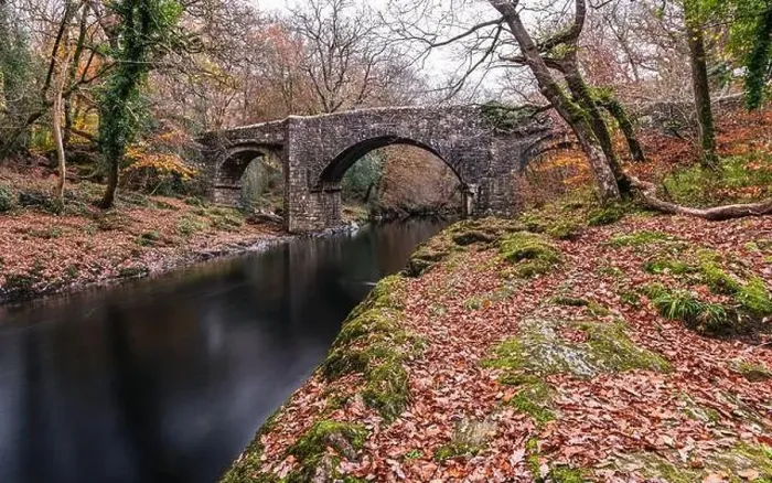 Framed Print : Autumn Colours over River Dart in long exposure, Dartmoor Park, Devon, England, Europe Framed Print : Autumn Colours over River Dart in long exposure, Dartmoor Park, Devon, England, Europe