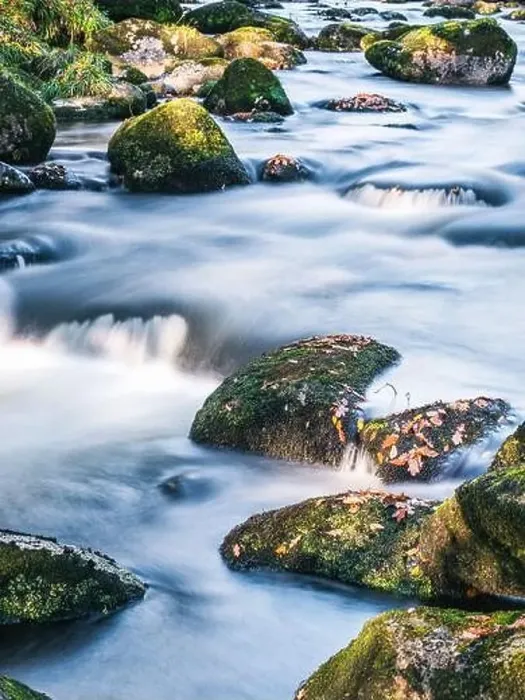 Framed Print : Autumn Colours over River Dart in long exposure, Dartmoor Park, Devon, England, Europe Framed Print : Autumn Colours over River Dart in long exposure, Dartmoor Park, Devon, England, Europe