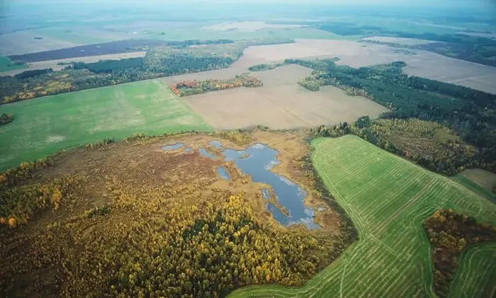 Framed Print : Autumn field landscape aerial drone above top view Framed Print : Autumn field landscape aerial drone above top view