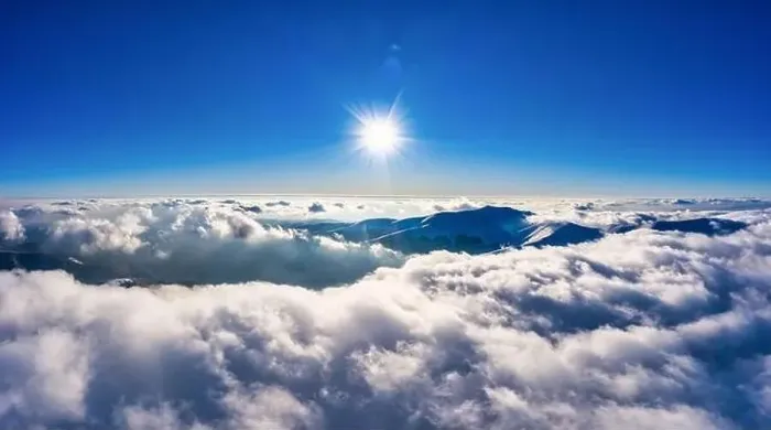 Framed Print : Autumn flight through blue sky in Carpatian autumn mountains aerial panoramic drone shot Framed Print : Autumn flight through blue sky in Carpatian autumn mountains aerial panoramic drone shot
