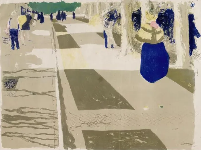 Framed Print : The Avenue, Paysages et Interiors: Edouard Vuillard; Douze Lithographies en couleur; edits by Vollard; before 1899 Framed Print : The Avenue, Paysages et Interiors: Edouard Vuillard; Douze Lithographies en couleur; edits by Vollard; before 1899