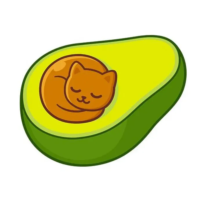 Framed Print : Avocado cat cute cartoon drawing. Kawaii kitten sleeping in avocado. Vector hand drawn doodle, clip art illustration Framed Print : Avocado cat cute cartoon drawing. Kawaii kitten sleeping in avocado. Vector hand drawn doodle, clip art illustration
