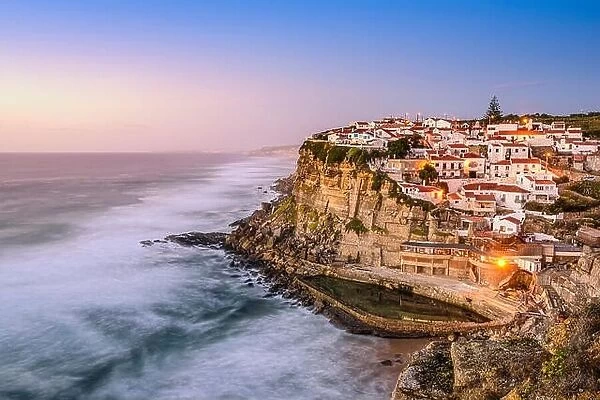 Azenhas Do Mar, Sintra, Portugal townscape on the coast