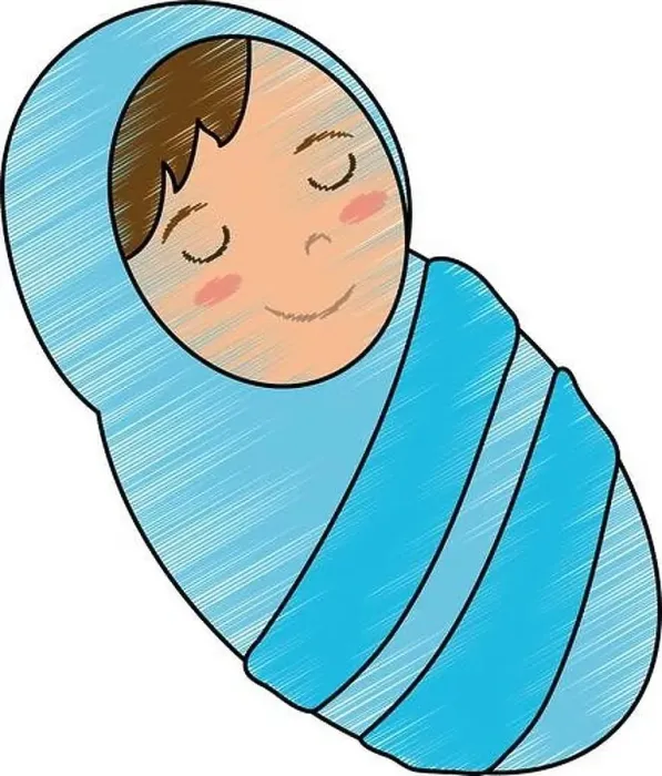 Framed Print : Baby jesus cartoon