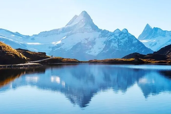 Framed Print : Bachalpsee lake in Swiss Alps mountains. Snowy peaks of Wetterhorn, Mittelhorn and Rosenhorn on background. Grindelwald valley, Switzerland Framed Print : Bachalpsee lake in Swiss Alps mountains. Snowy peaks of Wetterhorn, Mittelhorn and Rosenhorn on background. Grindelwald valley, Switzerland