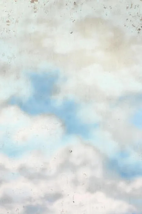 Framed Print : Background texture of wall with graffiti paintings. Blue cloudy sky Framed Print : Background texture of wall with graffiti paintings. Blue cloudy sky