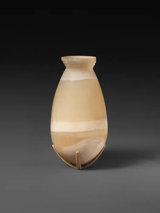 Framed Print : Bag-shaped jar with ridged neck ca Framed Print : Bag-shaped jar with ridged neck ca