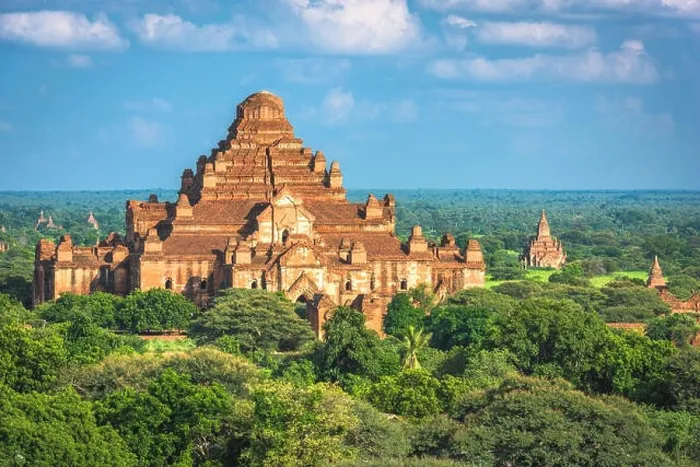 Framed Print : Bagan, Myanmar ancient temple ruins landscape with Dhammayangyi Temple in the archaeological zone at dusk Framed Print : Bagan, Myanmar ancient temple ruins landscape with Dhammayangyi Temple in the archaeological zone at dusk