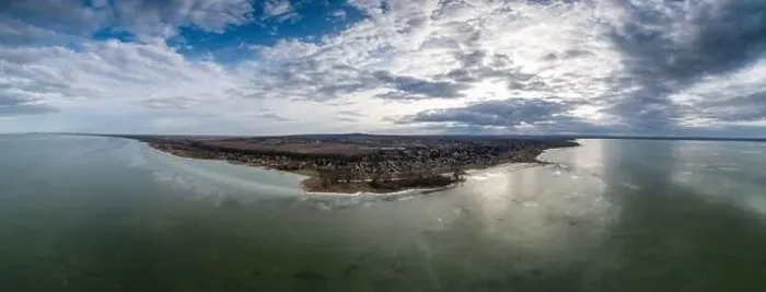 Framed Print : Balatonbereny panoramic view at winter from lake Balaton Framed Print : Balatonbereny panoramic view at winter from lake Balaton