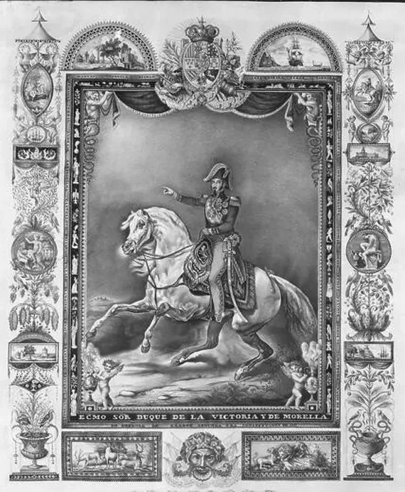 Framed Print : BALDOMERO ESPARTERO A CABALLO - DUQUE DE LA VICTORIA Y MORELLA. Location: MUSEO DE HISTORIA-GRABADOS BLANCO Y NEGRO, MADRID, SPAIN Framed Print : BALDOMERO ESPARTERO A CABALLO - DUQUE DE LA VICTORIA Y MORELLA. Location: MUSEO DE HISTORIA-GRABADOS BLANCO Y NEGRO, MADRID, SPAIN