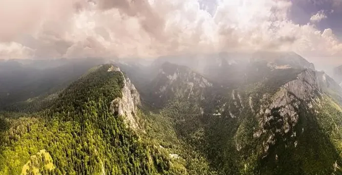 Framed Print : Balkan aerial mountains panorama with clouds and green forests, Maglic, Bosnia and Herzegovina Framed Print : Balkan aerial mountains panorama with clouds and green forests, Maglic, Bosnia and Herzegovina