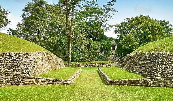 The Ball Court, Palenque Archaeological Park, Chiapas, Mexico