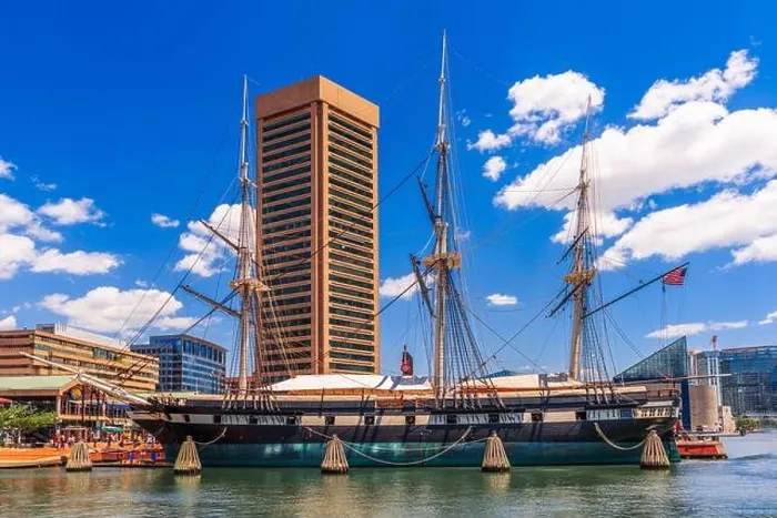 Framed Print : Baltimore, Maryland, USA Skyline on the Inner Harbor in the daytime Framed Print : Baltimore, Maryland, USA Skyline on the Inner Harbor in the daytime