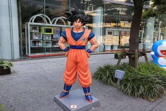 Framed Print : Bandai office and statue of Son Goku in Asakusa Framed Print : Bandai office and statue of Son Goku in Asakusa