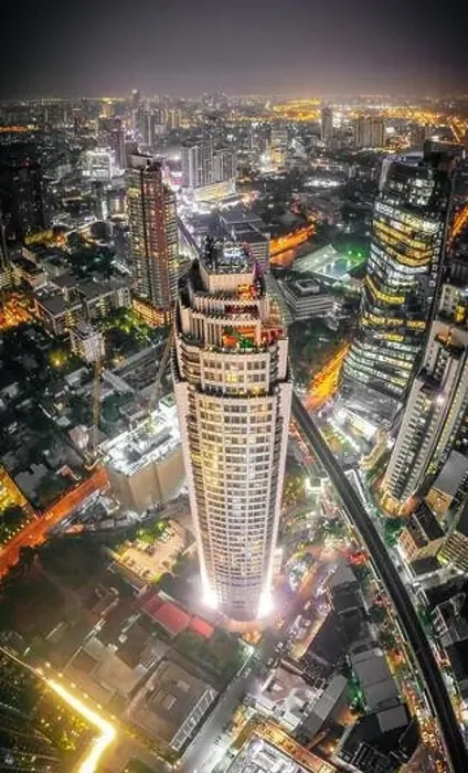 Framed Print : Bangkok Aerial view, above Sukhumvit and Thonglor district in Thailand Framed Print : Bangkok Aerial view, above Sukhumvit and Thonglor district in Thailand