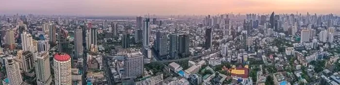 Framed Print : Bangkok Aerial view, above Sukhumvit and Thonglor district in Thailand Framed Print : Bangkok Aerial view, above Sukhumvit and Thonglor district in Thailand