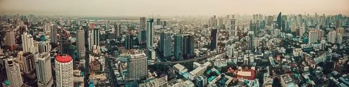 Framed Print : Bangkok Aerial view, above Sukhumvit and Thonglor district in Thailand Framed Print : Bangkok Aerial view, above Sukhumvit and Thonglor district in Thailand