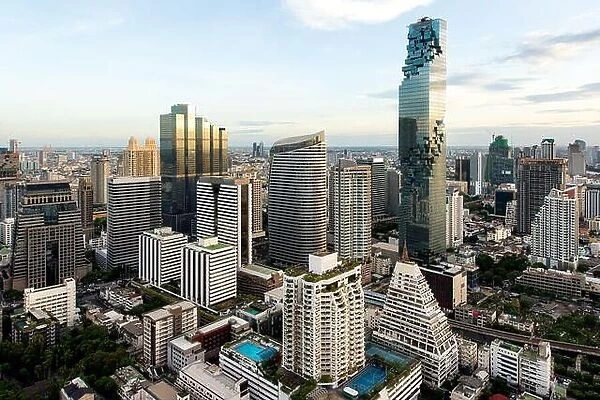 Bangkok cityscape in Thailand. Bangkok view in business district, Thailand. Bangkok skyscraper. Bangkok is capital city