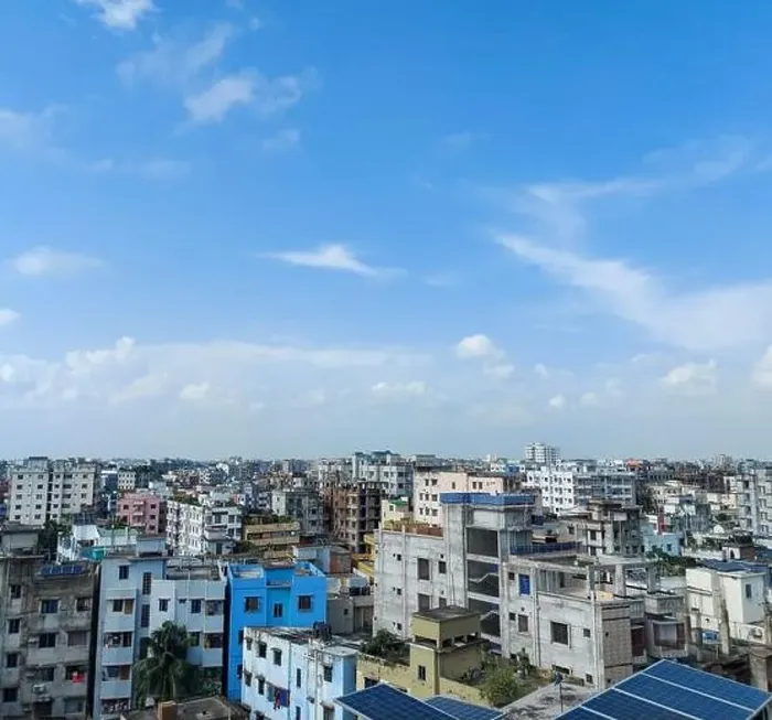 Framed Print : Bangladesh capital Dhaka city landscape on a sunny morning Framed Print : Bangladesh capital Dhaka city landscape on a sunny morning