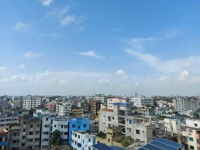 Framed Print : Bangladesh capital Dhaka city landscape on a sunny morning Framed Print : Bangladesh capital Dhaka city landscape on a sunny morning