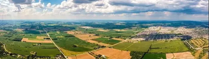 Framed Print : Barrie Farm Field summer time drone views Framed Print : Barrie Farm Field summer time drone views