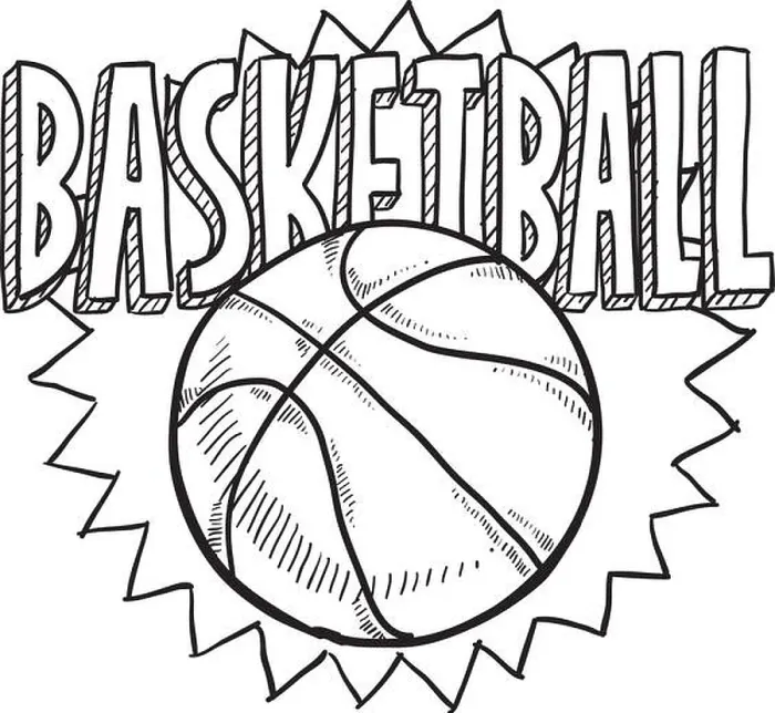 Framed Print : Basketball sketch