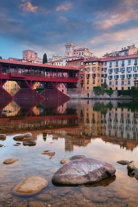 Framed Print : Bassano del Grappa, Italy. Cityscape image of Bassano del Grappa located in the Vicenza Province, in northern Italy's Veneto region at sunrise Framed Print : Bassano del Grappa, Italy. Cityscape image of Bassano del Grappa located in the Vicenza Province, in northern Italy's Veneto region at sunrise