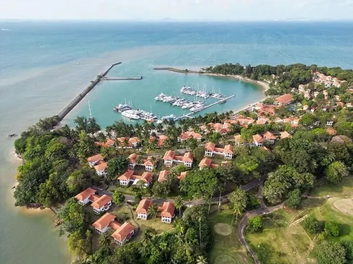 Framed Print : Batam Indonesia - Drone view Nongsa Point Marina and Resort Framed Print : Batam Indonesia - Drone view Nongsa Point Marina and Resort