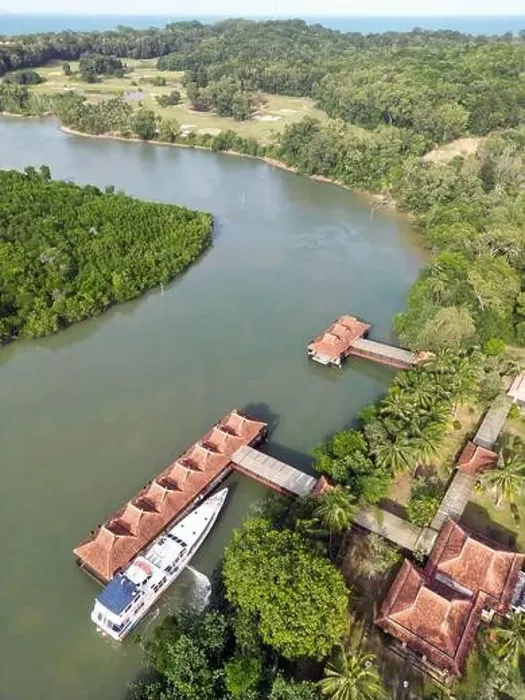 Framed Print : Batam Indonesia - Drone view Nongsapura Ferry Terminal Framed Print : Batam Indonesia - Drone view Nongsapura Ferry Terminal