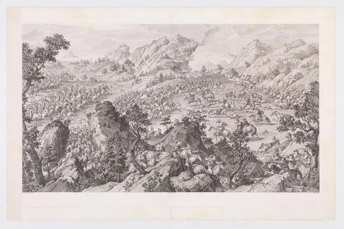 Framed Print : The Battle of Arcul. Artist: after Giuseppe Castiglione (Italian) Framed Print : The Battle of Arcul. Artist: after Giuseppe Castiglione (Italian)