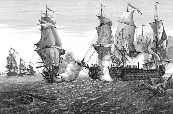 Framed Print : Battle of Flamborough Head, 1779 Framed Print : Battle of Flamborough Head, 1779