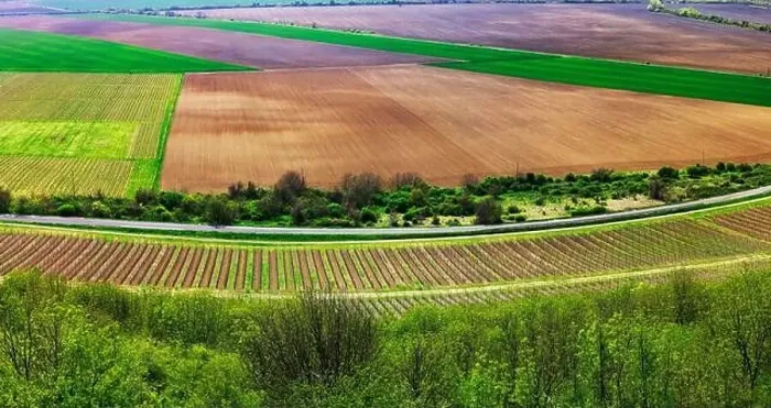 Framed Print : Beaatiful panorama drone view of agricultural landscape Framed Print : Beaatiful panorama drone view of agricultural landscape