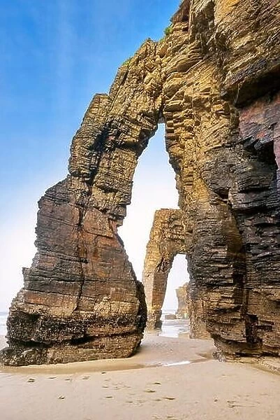 Beach of the cathedrals, Praia As Catedrais, Ribadeo, Spain