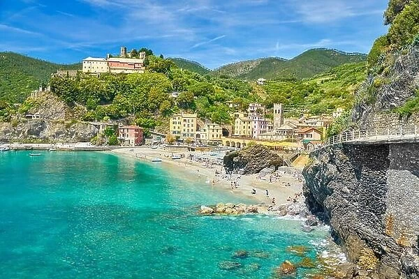 Beach of Monterosso al Mare, Cinque Terre, Liguria, Italy