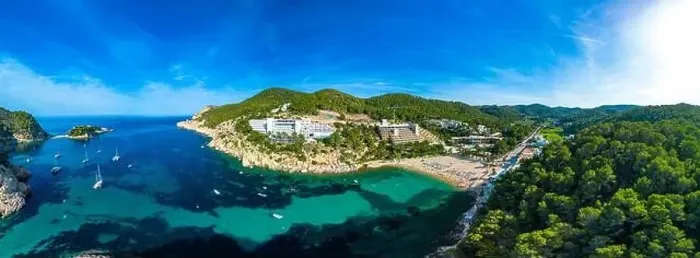 Framed Print : beach of Port Sant Miquel on the north shore of Ibiza island in Spain Framed Print : beach of Port Sant Miquel on the north shore of Ibiza island in Spain