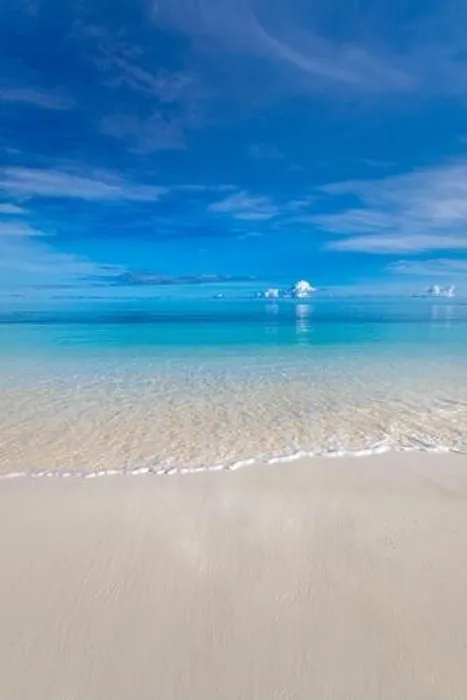 Framed Print : Beach and tropical sea, tranquil nature landscape, scenic with ocean water. Horizon, seascape. Peaceful endless view Framed Print : Beach and tropical sea, tranquil nature landscape, scenic with ocean water. Horizon, seascape. Peaceful endless view