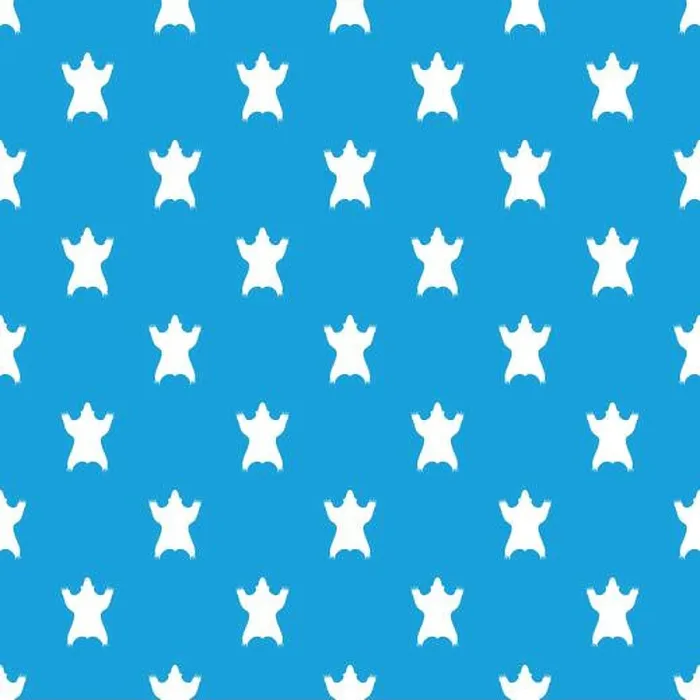 Framed Print : Bear skin pattern vector seamless blue Framed Print : Bear skin pattern vector seamless blue