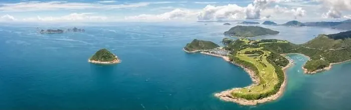Framed Print : beautiful aerial view of the Clearwater Bay Golf and Country Club, Hong Kong, Summer Framed Print : beautiful aerial view of the Clearwater Bay Golf and Country Club, Hong Kong, Summer