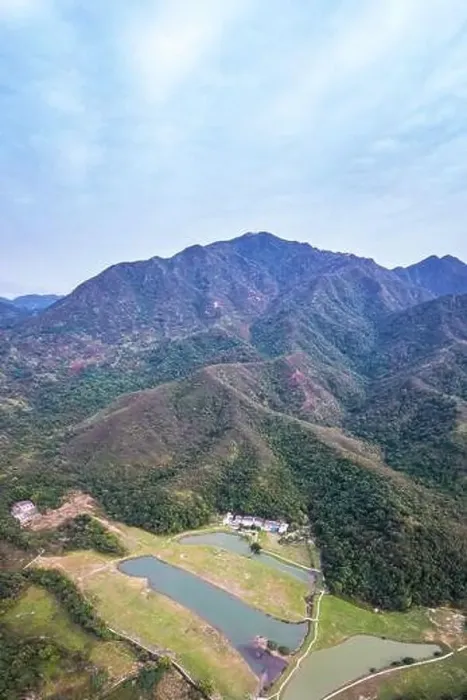 Framed Print : Beautiful aerial view of the remote village, Sham Chung, located in West Sai Kung Country Park, Hong Kong Framed Print : Beautiful aerial view of the remote village, Sham Chung, located in West Sai Kung Country Park, Hong Kong