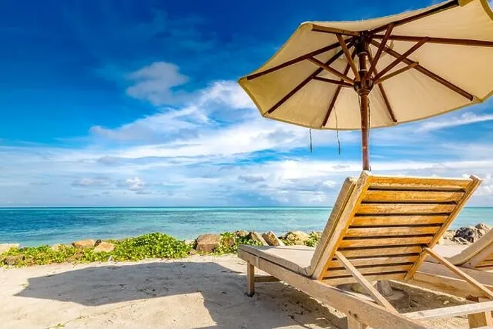 Framed Print : Beautiful beach. Chairs on the sandy beach near the sea. Summer holiday and vacation concept. Tropical beach landscape. Exotic vacation and summer Framed Print : Beautiful beach. Chairs on the sandy beach near the sea. Summer holiday and vacation concept. Tropical beach landscape. Exotic vacation and summer