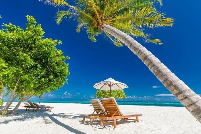 Framed Print : Beautiful beach. Chairs on the sandy beach near the sea. Summer holiday and vacation concept for tourism. Inspirational tropical landscape Framed Print : Beautiful beach. Chairs on the sandy beach near the sea. Summer holiday and vacation concept for tourism. Inspirational tropical landscape