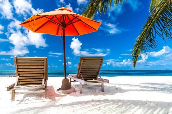 Framed Print : Beautiful beach. Chairs on the sandy beach near the sea. Summer holiday and vacation concept for tourism. Inspirational tropical landscape Framed Print : Beautiful beach. Chairs on the sandy beach near the sea. Summer holiday and vacation concept for tourism. Inspirational tropical landscape