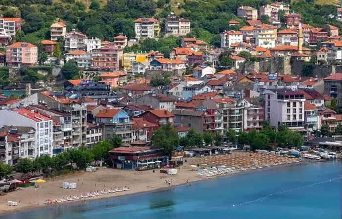 Framed Print : Beautiful cityscape on the mountains over Black-sea, Amasra. Amasra traditional Turkish architecture Framed Print : Beautiful cityscape on the mountains over Black-sea, Amasra. Amasra traditional Turkish architecture
