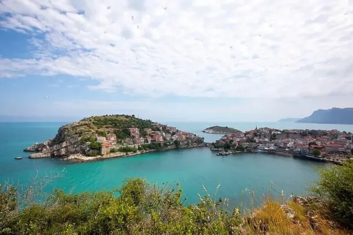 Framed Print : Beautiful cityscape on the mountains over Black-sea, Amasra. Amasra traditional Turkish architecture Framed Print : Beautiful cityscape on the mountains over Black-sea, Amasra. Amasra traditional Turkish architecture